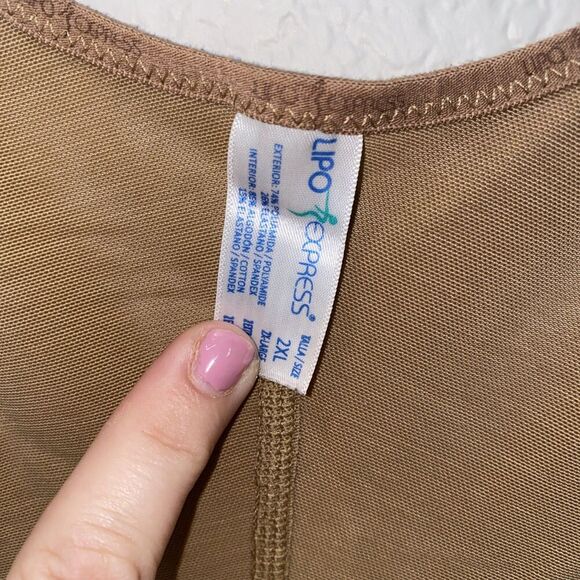 Lipo Express 1604 - Shaper Lipo Express Classic Half Leg Open Derriere 2XL - Picture 5 of 10